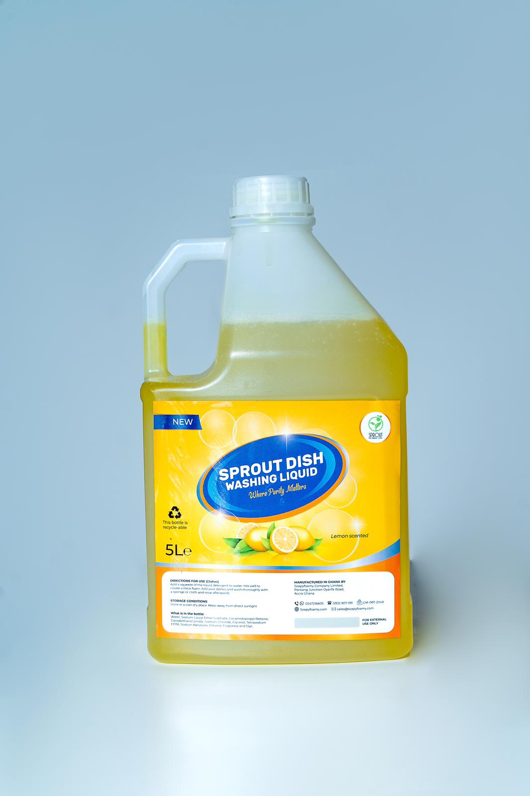 Sprout Dish Washing Liquid 5Le (Lemon) image